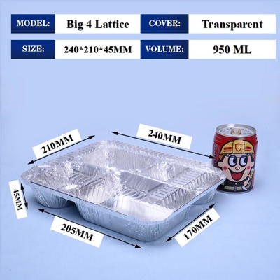 Produksi sendiri dan kualitas baik kotak makan siang aluminium foil persegi sekali pakai tahan suhu tinggi