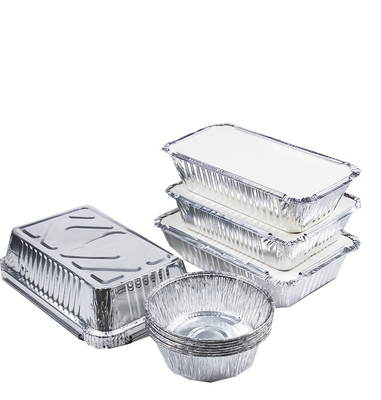 Produksi sendiri dan kualitas baik kotak makan siang aluminium foil persegi sekali pakai tahan suhu tinggi