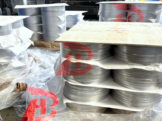 1050 1060 1070 1100 Aluminium Discs Lingkaran Temperature O Precision permukaan halus Selesai Untuk peralatan memasak