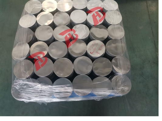 Disesuaikan 6mm Alloy 3003 Lembar Aluminium Bulat H14 Temper Untuk Non Slip Cookware