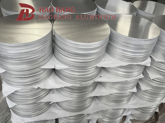 Disesuaikan 6mm Alloy 3003 Lingkaran Aluminium Plate H14 Temper Untuk Non Slip Cookware