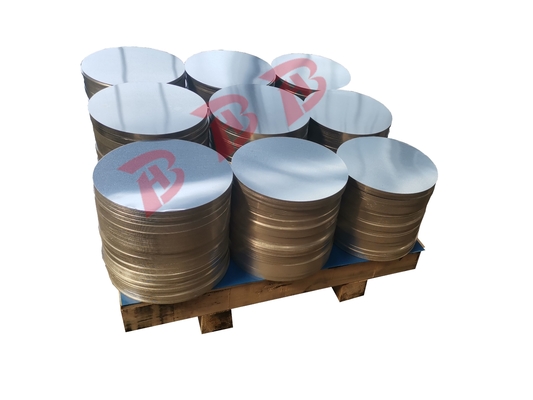1050 1100 3003 Seri Lempeng Lingkaran Dekorasi Lembar Aluminium Panel Logam Untuk Pemasangan