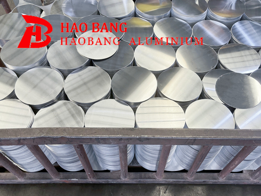 Disesuaikan 6mm Alloy 3003 Lingkaran Aluminium Plate H14 Temper Untuk Non Slip Cookware