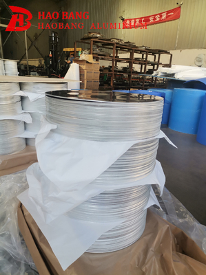 Panci 1100 Aluminium Lingkaran Blank Polishing Mill Finish 3mm Ketebalan Hot Rolling Aluminium Disc Untuk Perkakas Dapur