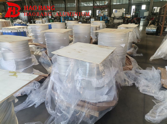 Lingkaran Aluminium Kosong 3003 1050 1060 Temper H18 Diameter 100–1000mm Cakram Penarikan Dalam untuk Peralatan Masak Stamping