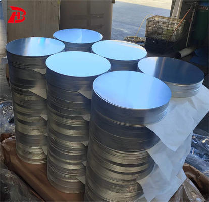 Kemurnian 99,5% Aluminium Lingkaran Plat 1050 3003 Untuk Deep Drawing Dan Anodizing