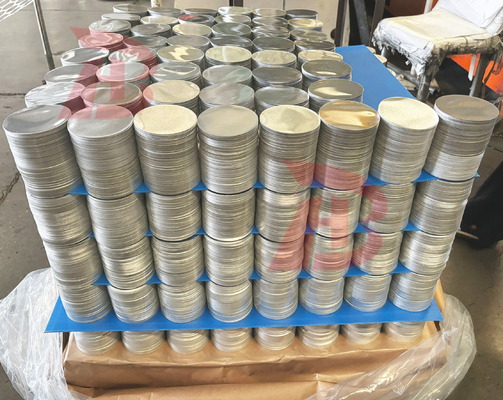 Kualitas terbaik Aluminium Lingkaran Perak dilapisi Cermin Finish halus Burr bebas