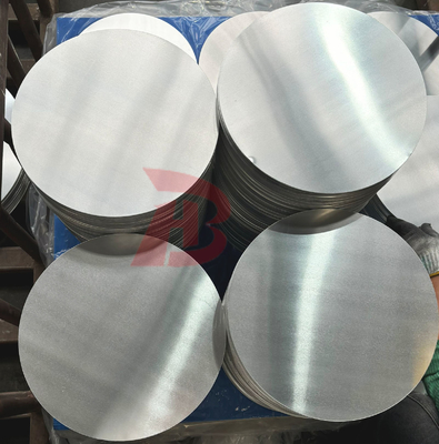 Mill Finished Surface 3000 Series Aluminium Discs Temper HO Anti Rust Surface Untuk Reflektor Lampu Lalu Lintas