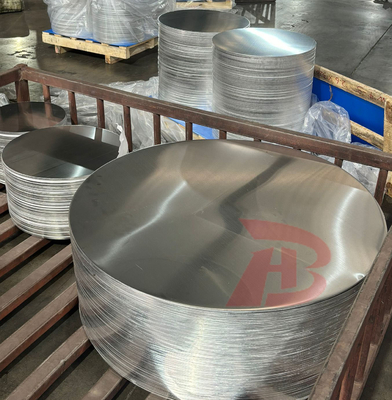 1050 Alloy Deep Drawing Aluminium Discs Circles Untuk Aluminium Cookware Pan Utensils