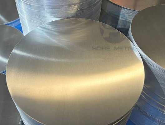 Cakram Aluminium Kerataan Tinggi Permukaan Halus Paduan 1050 1060 3003, Tebal 0,3–6Mm, Kosong Aluminium Ukuran Khusus untuk Penutup Lampu & Pot