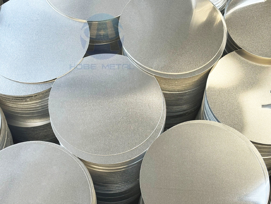 1100 Aluminium Disc Lingkaran Permukaan halus Tidak Burr Tidak Roller Printing HB