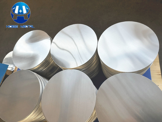 1100 Aluminium Disc Lingkaran Permukaan halus Tidak Burr Tidak Roller Printing HB