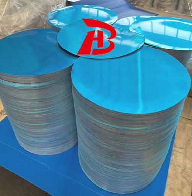 1050 1060 Lingkaran Aluminium CC DC Material O H12 Temperature Deep Drawing Crack Resistant Disc untuk panci dan wajan
