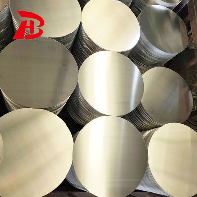 Uniform Perak Aluminium Lingkaran 1050 80-1600MM Dia untuk pencahayaan reflektor