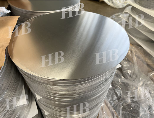 Cakram Aluminium Kerataan Tinggi Permukaan Halus Paduan 1050 1060 3003, Tebal 0,3–6Mm, Kosong Aluminium Ukuran Khusus untuk Penutup Lampu & Pot