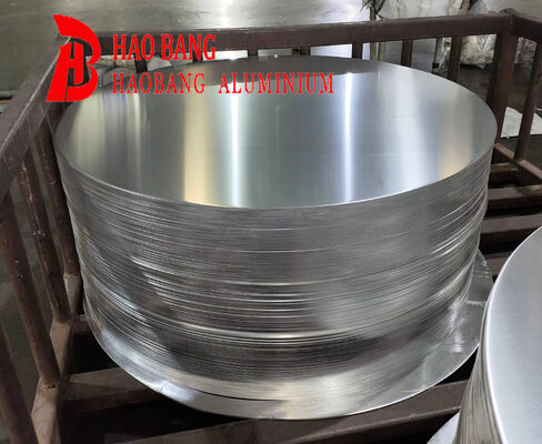 Cakram Aluminium Kerataan Tinggi Permukaan Halus Paduan 1050 1060 3003, Tebal 0,3–6Mm, Kosong Aluminium Ukuran Khusus untuk Penutup Lampu & Pot
