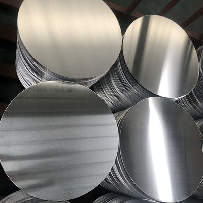 Lingkaran dan cakram aluminium perak halus 80-1600MM Diameter untuk dekorasi industri