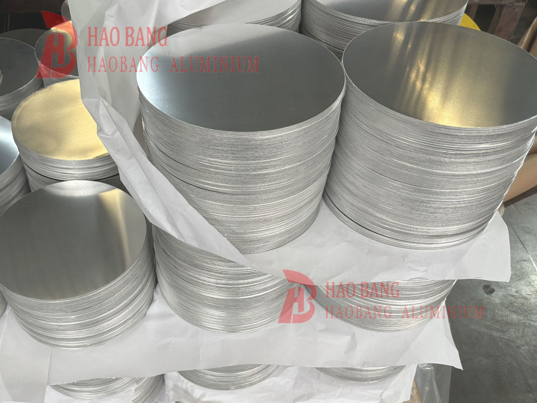 Custom Aluminium Circle 100-1000mm Diameter permukaan halus Gambar dalam untuk Stamping Industri