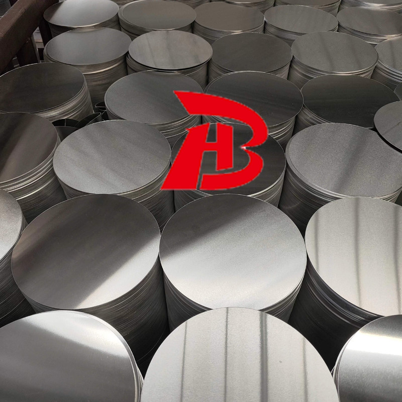 Cakram Aluminium Kerataan Tinggi Permukaan Halus Paduan 1050 1060 3003, Tebal 0,3–6Mm, Kosong Aluminium Ukuran Khusus untuk Penutup Lampu & Pot