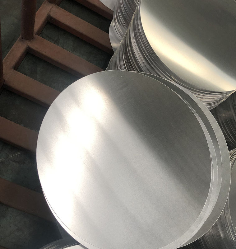 Lingkaran dan cakram aluminium perak halus 80-1600MM Diameter untuk dekorasi industri