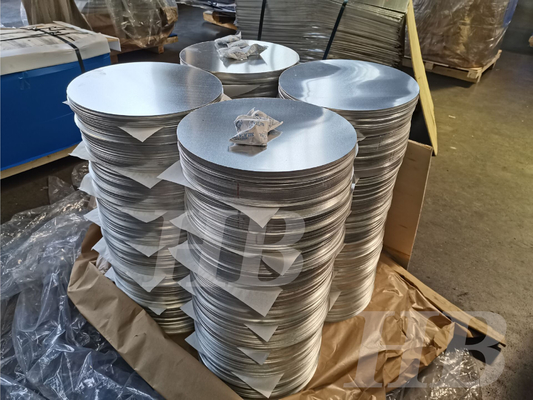 3mm Ketebalan 1100 Aluminium Lingkaran DC Digulung dipoles Untuk membuat pot peralatan masak