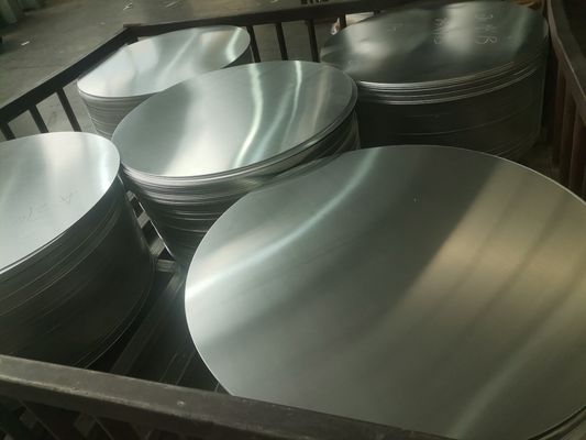 Lingkaran Aluminium Perak Berkilau 1080/1100 0.3-6.0MM untuk Renovasi Rumah Tangga